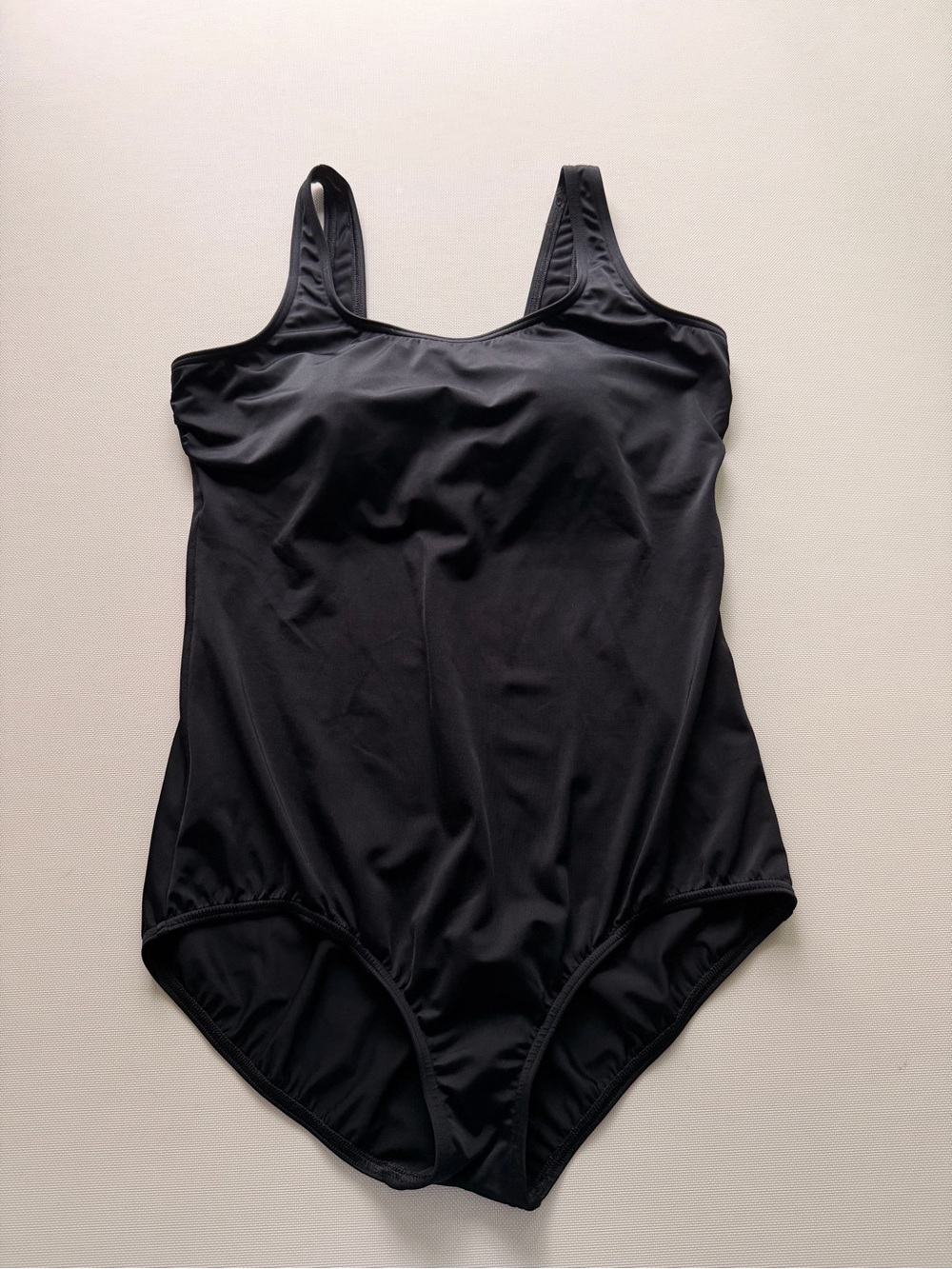Lands' End Women's Black One-Piece Swimsuit Padded